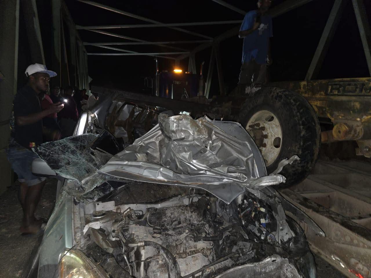 Driver Trapped After Collision at Beaver Dam Bridge