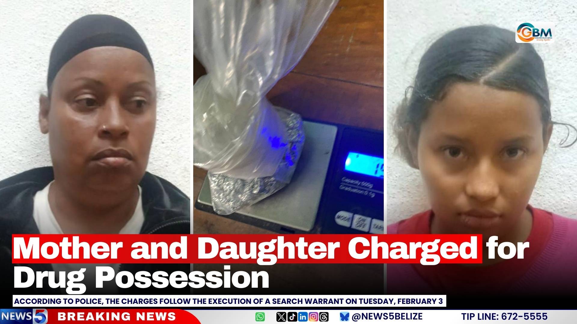 Mother and Daughter Charged for Drug Possession