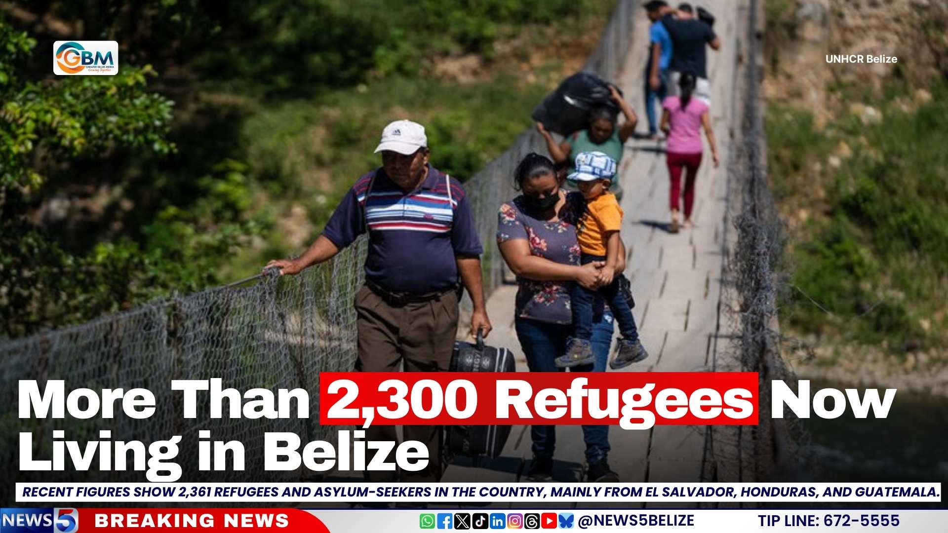 More Than 2,300 Refugees Now Living in Belize