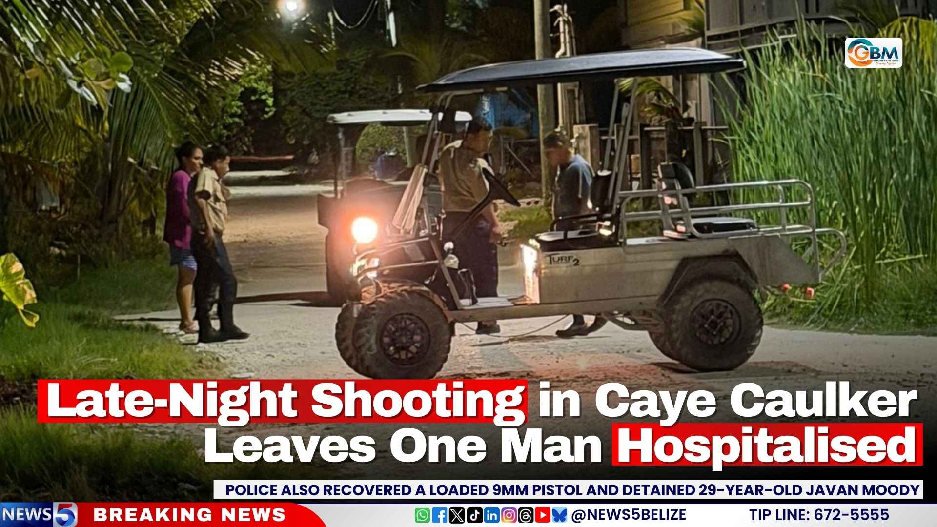 Late-Night Shooting in Caye Caulker Leaves One Man Hospitalised