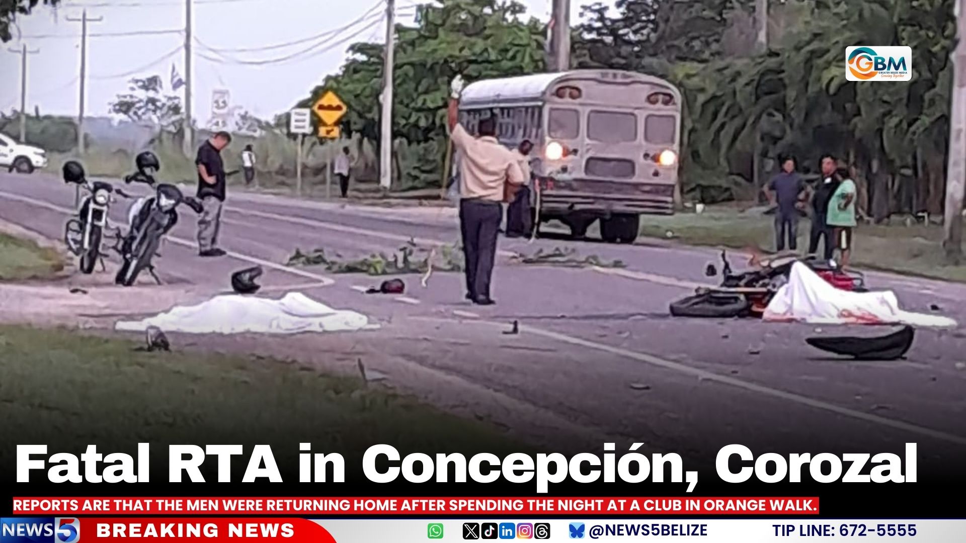 Fatal RTA in Concepción, Corozal