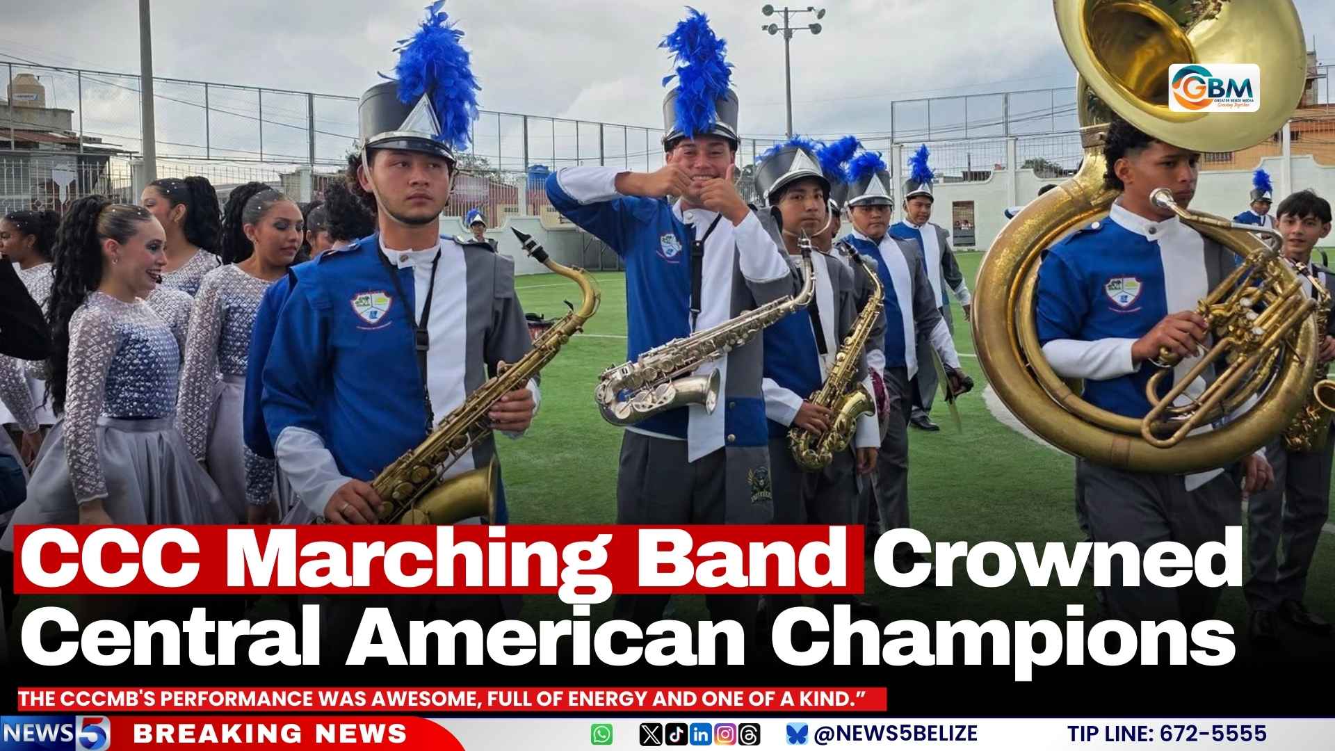 CCC Marching Band Crowned Central American Champions