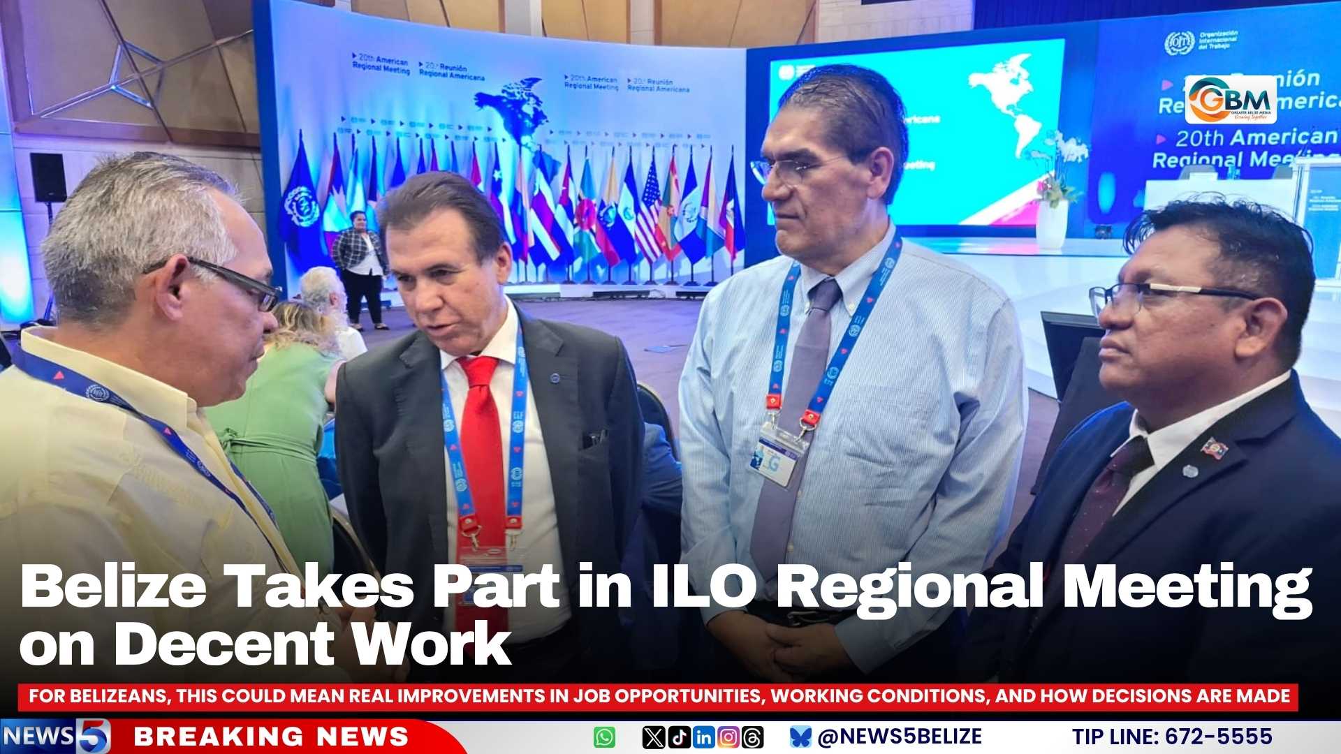 Belize Takes Part in ILO Regional Meeting on Decent Work
