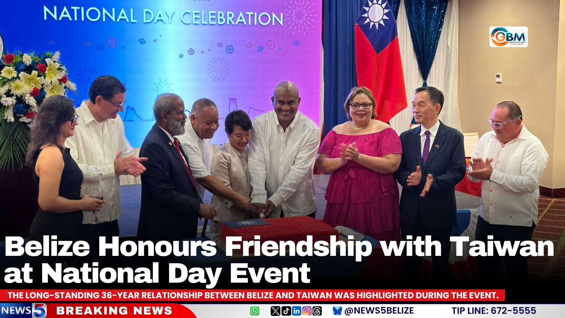 Belize Honours Friendship with Taiwan at National Day Event