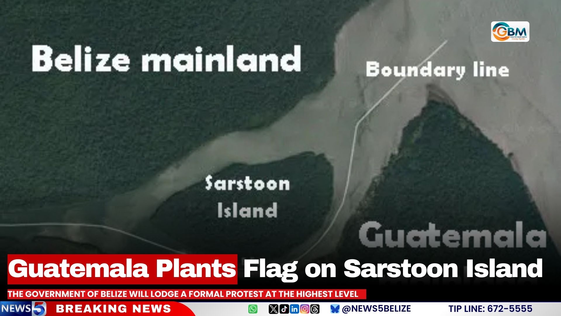 Guatemala Plants Flag on Sarstoon Island