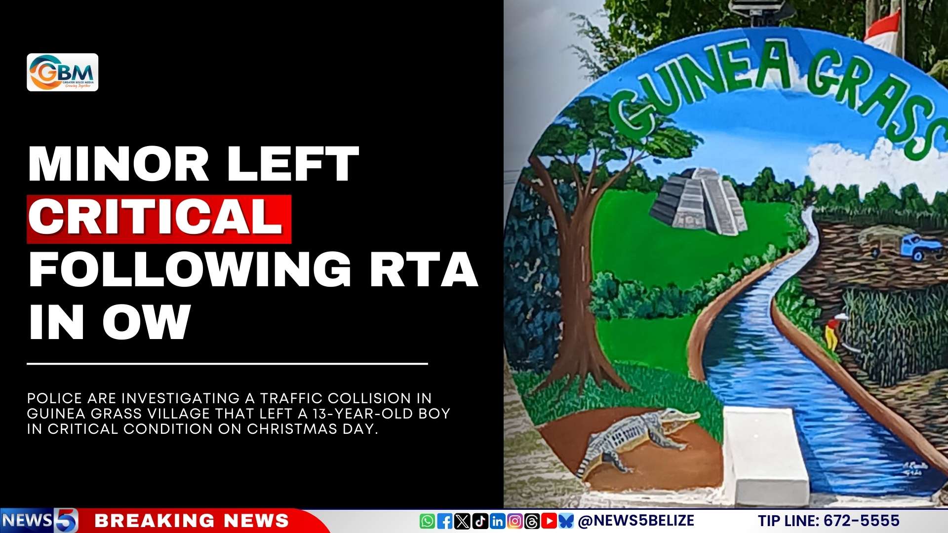 Minor Left Critical Following RTA in OW