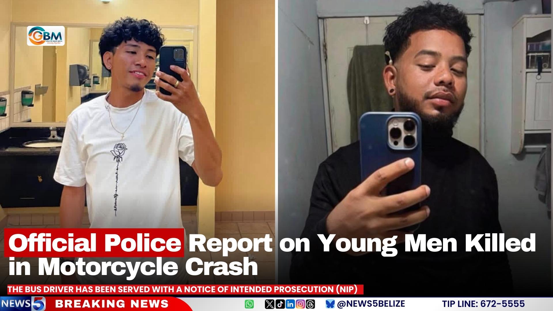 Official Police Report on Young Men Killed in Motorcycle Crash