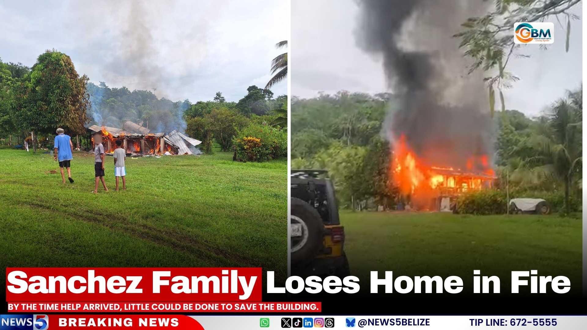 Sanchez Family Loses Home in Fire