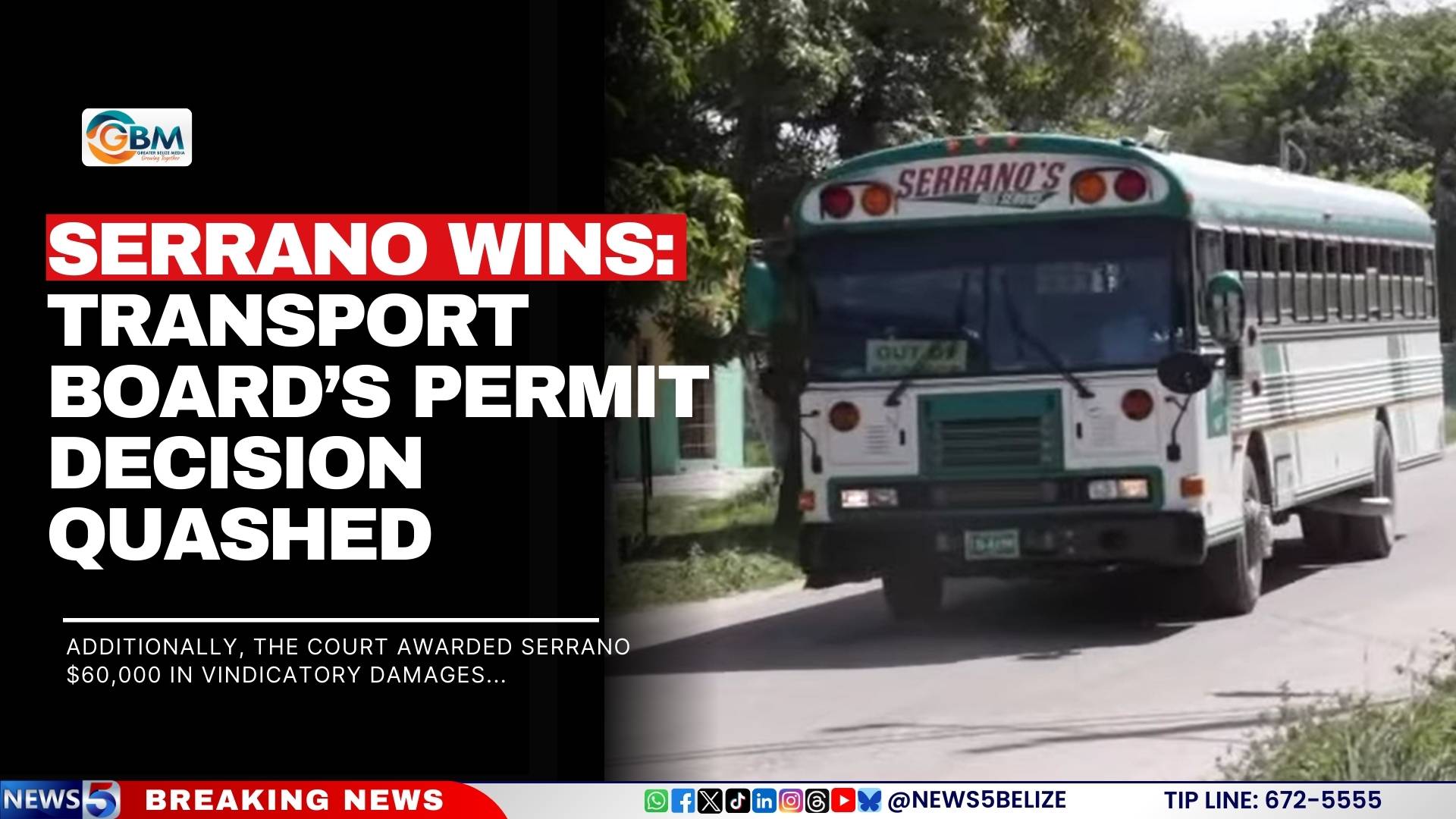 Serrano Wins: Transport Board’s Permit Decision Quashed