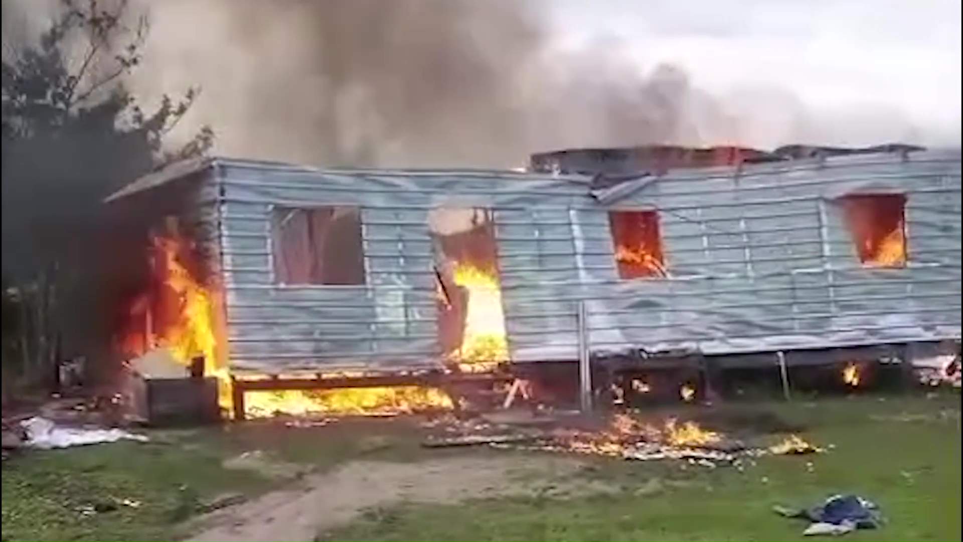 Family of Ten Left Homeless in Guinea Grass House Fire