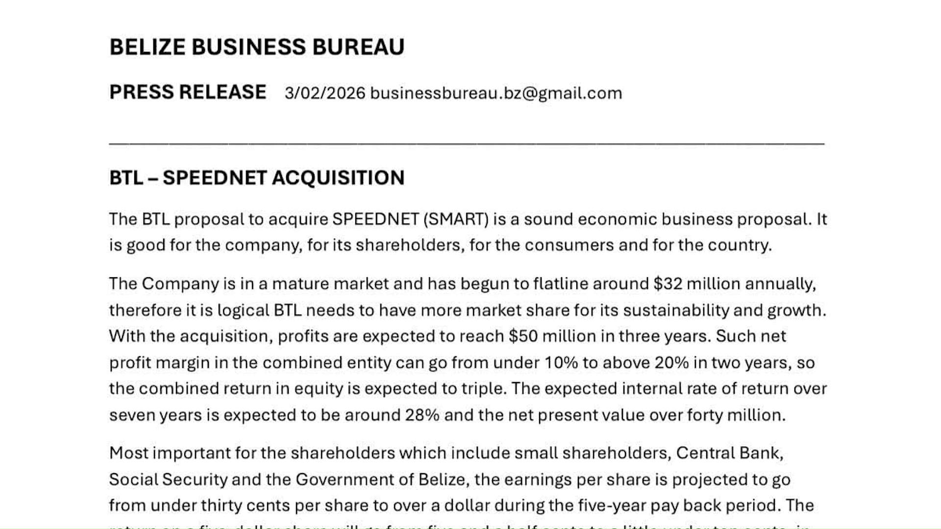 Proposed Telecom Takeover Divides Belize’s Business Leaders