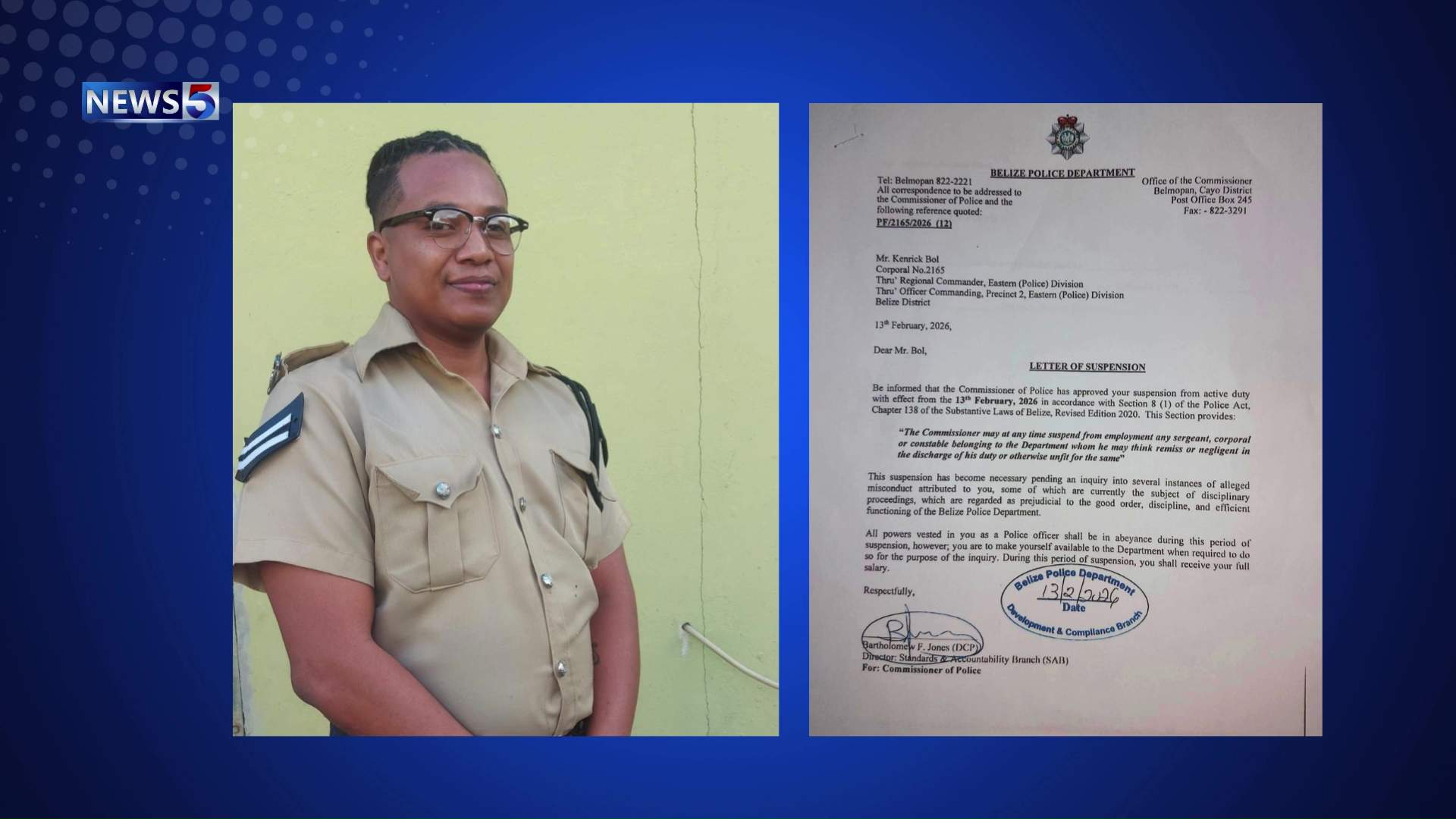 Police Corporal Pulled Off Duty in Misconduct, Locs Controversy