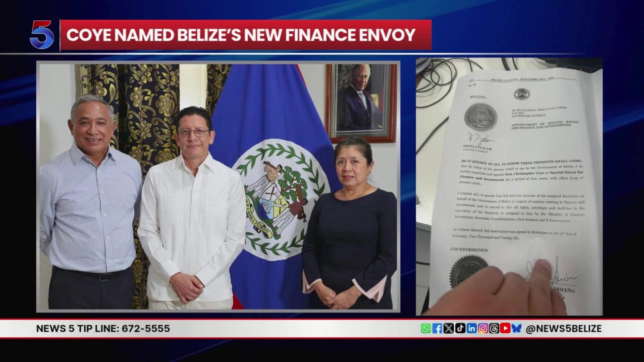 Senator Chris Coye Appointed Special Envoy for Finance and Investment