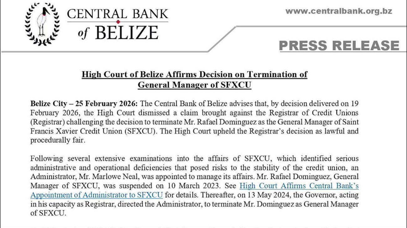 High Court Backs SFXCU Management Shake-Up