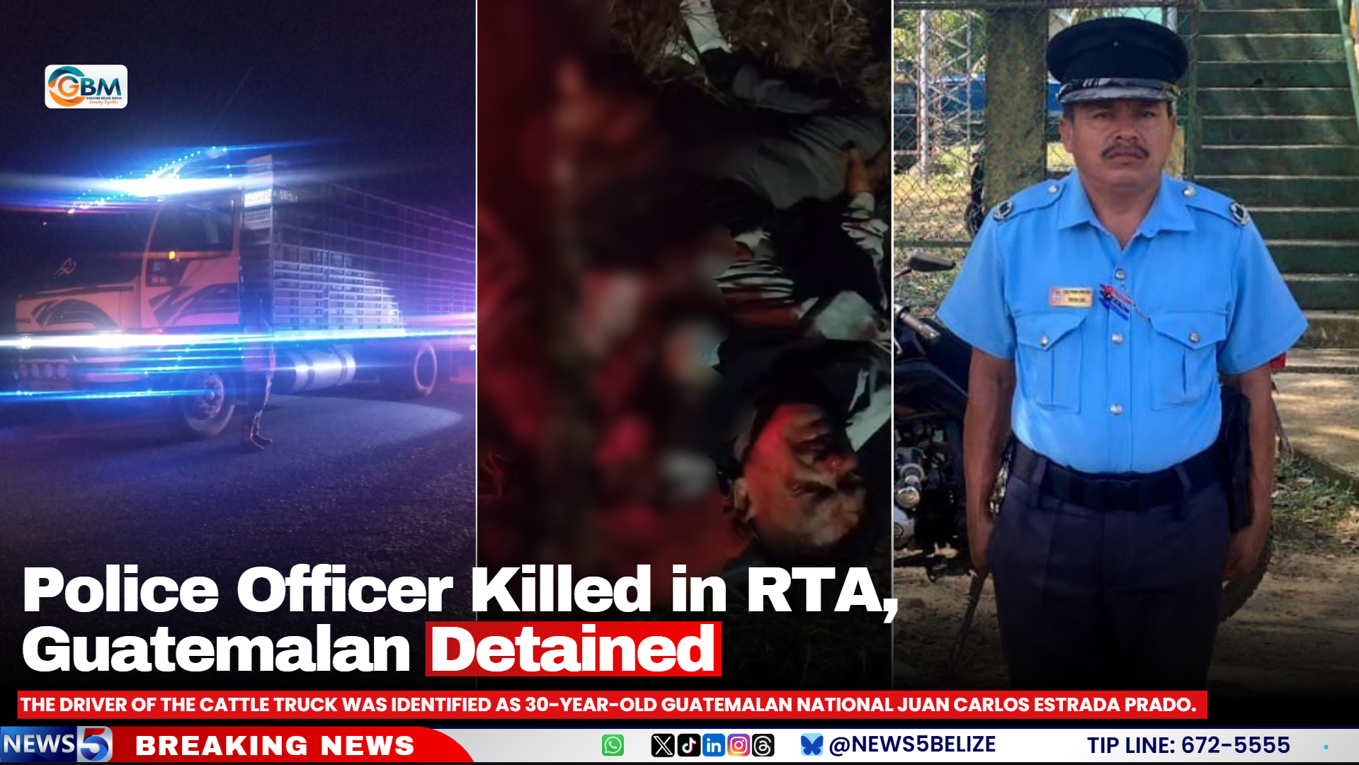 Police Officer Killed in RTA, Guatemalan Detained